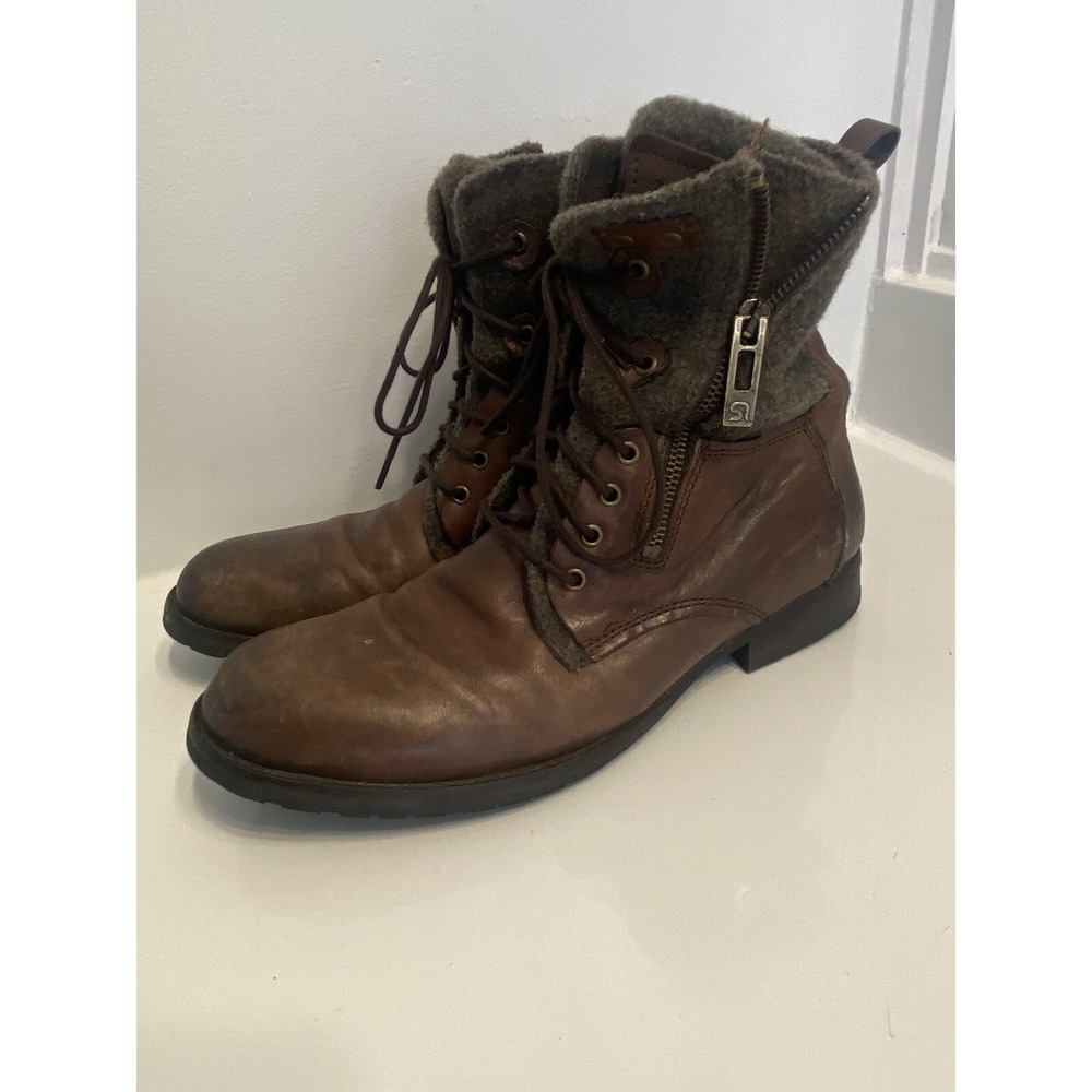 Rogue Men's Brown Leather Boots Made in Portugal 102271 Size 10